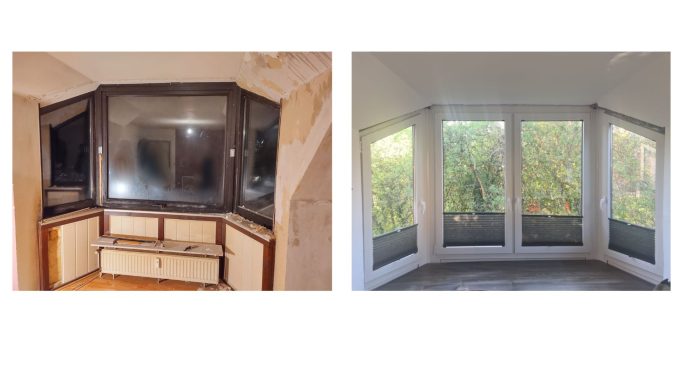 Erkerfenster neu, Erker austauschen, neue Fenster