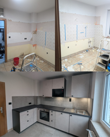 Küchenmontage, Neue Küche
